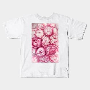 Rose peonies Kids T-Shirt